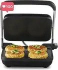 Café Style 4-Slice Sandwich Press & Maker – Non-Stick Coating, Stand-Up Storage