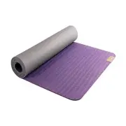 Earth Elements 5 mm Yoga Mat - Grippy Texture, Reversible, Purple Mist