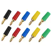 Premium 10PCS Banana Plug Connectors for Improved Electrical Connections