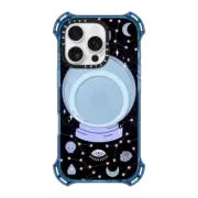 iPhone 16 Pro Bounce Case MagSafe Compatible Crystal ball on black background / mystical, magical, dreamy pattern