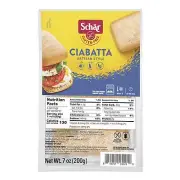 Schar - Ciabatta Rolls - Certified Gluten Free - No GMO's, or Wheat - Dairy Free