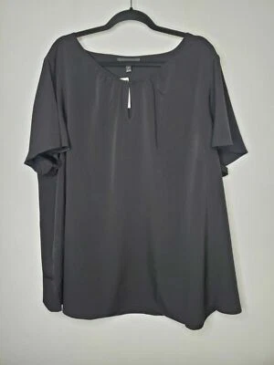Lane bryant 28 black blouse NWT