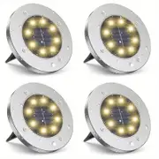 8-leds Waterproof Solar Ground Garden Lights