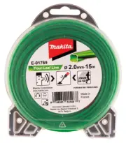 Makita E-01769 Green Wire Cloverleaf Brush Cutter String Trimmer 2.0mm15m
