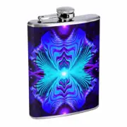Abstract Art Em11 8oz Stainless Steel Flask Drinking Whiskey Liquor