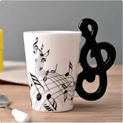 Ceramic Mug Guitar Mugs Musical Instrument Musical Note Shapes Coffee Mugs B7