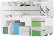 Large Medicine Organizer Box - Family Medicine Organizer Double Layer Box - Medicine Storage Box,Multifunctional Case Home Bedroom Use Large Capacity