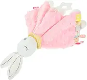 Kisangel 1Pc Rabbit Soothing Blanket Security Comforter with Tags for Soft Stuffed Animal Design for Sensory Play and Comfort for Year Olds