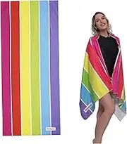 Rainbow Beach Towel Microfiber 80 X160cm Large Beach Blanket Quick Dry Soft Lightweight Large Travel Towel for Beach, Pool, Swim, Camping Style 1 Microfiber Beach Towels Quick Dry Beach Towel Beach To