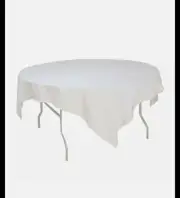 85" x 85" Square Seamless Polyester Tablecloth Wedding Restaurant Banquet Party