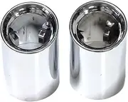Car Exhaust Tip Compatible For BMW X3 G01 X4 G02 Exhaust Tips Muffler Stainless Steel Exhaust Tip 2019 2020 2021 2022 Nozzle(Silver)