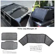 Anti-UV Top /Cargo Sunshade Mesh Shade Cover Net for Jeep Wrangler JL 18+ 4-door (for: Jeep)