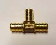 100 Pieces 1/2" X 1/2" X 1/2" Pex Tee, Half Inch Pex Tee, Lead Free Brass