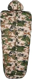 AXUYU Camouflage Down Sleeping Bag, Filling 800g White Goose Down Sleeping Bag, Ultralight Backpacking Mummy Down Sleeping Bag for Lightweight Hiking & Camping