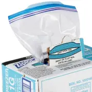 (250 BAGS) ZIPLOC GALLON DOUBLE ZIPPER PULL UP FREEZER BAGS 11" x 11" USA MADE