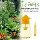 Reusable Fruit Fly Trap Killer Yellow Cage Drosophila Trap Catcher O09C Fly 9CM3