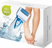 Electric Foot File, Rechargeable Foot Callus Remover: Professional Spa Pedicure Kit and Foot Scrubber, Pedi Care Tools - Best for Hard, Cracked, Dry, Dead Skin - 3 Rollers Feet Scraper by Own Harmony