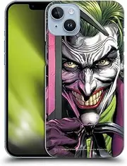 Head Case Designs Officially Licensed Batman DC Comics The Clown Three Jokers Hard Back Case Compatible with Apple iPhone 14 Plus
