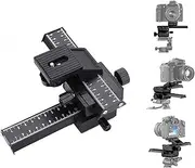 Professional 4 Way Macro Focusing Rail Slider,Lightweight Camera Slider with 1/4" Mounting Screw, for Most Digital and DSLR Cameras,Good for Close-up Shooting
