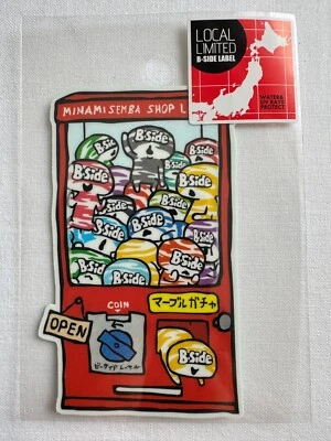 B-Side Label Sticker Minamisemba Local Limited "Vending Machine" Waterproof