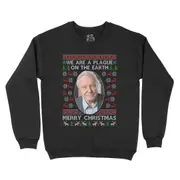 Sir David Attenborough Christmas Sweater CrewneckHoodie sweatshirt