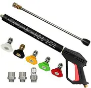 zolyet High Pressure Power Washer Sprayer Wand Nozzle Tips Adapters Kit 4000PSI M221 Kit