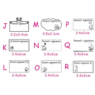 英文家長簽名章S826回墨印章/連續章