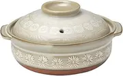 Open Earthpot Ginpo Mishima No. 5 Deep Pot (Direct Fire) [6.7 x φ5.9 x 3.5 x 3.5 inches (17 x 15 x 9 cm), Body 2.2 inches (5.5 cm)] for Restaurants, Inns, Japanese Tableware, Restaurants, Commercial