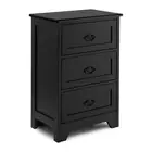 3 Drawers Nightstand End Table Bedroom Storage Wood Side Bedside White/ Black