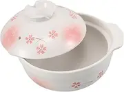 Japanese-inspired Clay Cooking Pot Lid Coarse Ceramic Soup Pot Earthenware Versatile for Cooking