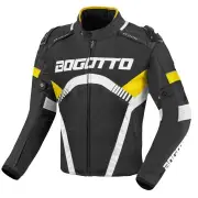 Boomerang Waterproof Black Yellow Textile Motorcycle Jacket
