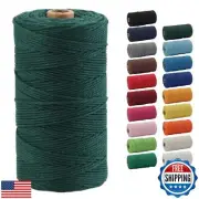 Macrame Cord, POZEAN 2mm x 220 Yards (About 200m) Colored Macrame Rope, 100%