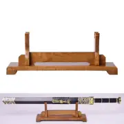 Wood Japanese Samurai Sword Holder Stand Katana Tanto Display Qin Rack 1 Tier M