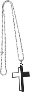 [SAFIGLE] Cross Necklace Mens Men's Cross Necklace Titanium Steel