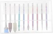 LOORGVEL 1Set Nail Grinding Heads Durable Tungsten Nail Drill Bits for Manicure Pedicure Efficient Dead Skin Removal Tools for Home Salon Use