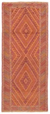 Vintage Hand-knotted Runner Rug 2'9" x 6'5" Traditional Wool Carpet