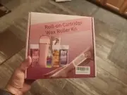 Roll on Cartridge Wax Depilatory Heater Roller Kit With Rose & Lavender