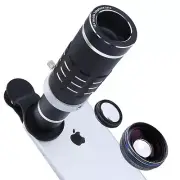 Phone Lens 18X Telephoto Lens Super Wide Angle Lens Macro Lens with Mini Flexibl