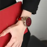 在飛比找蝦皮商城精選優惠-紅色D字竹節紋金屬扣錶帶 22mm 適用華為榮耀MagicG