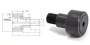 CR-2-1/2-XBE ENDURO brand eccentric cam follower bearing ABC Smith CR212XBE