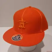 Twins Enterprises Houston Astros Orange Hat Cap Dead 7-1/2 Dead Stock NEW unworn