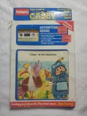NEW!! 1985 Casey The Robot Book & Cassette Playskool Casey At The Seashore