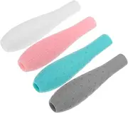 SHOWERORO 4pcs Ergonomic Silicone Grip Sleeve for Comfortable and Nonslip Stylus Cover Compatible with for Writing and Drawing