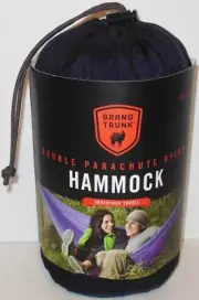 NEW: Grand Trunk: Double Parachute Nylon Hammock DH-MIXED Blue - FREE PRIORITY