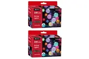 2x Sansai 100 LED Electric Bubble DecorChristmas String Lights Multi-Colour