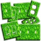 GREEN TROPICAL OCEAN LIFE SEA CREATURES LIGHT SWITCH OUTLET WALL ART ROOM DECOR