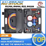 R134A Refrigerant Manifold Gauge kits Works on Car Freon Charging and Evacuation