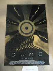DUNE Poster by Nada Maktari - Screen Print Poster w/ Gold Metallic Ink (149/200)