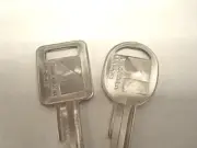 2 NOS Original Key Blanks Fit AMC Javelin AMX & All AMC Models & Jeep 70 71 - 84