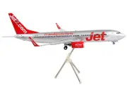 Boeing 737-800 Commercial Aircraft Jet2.Com Silver w/ Red Tail Gemini 200 1/200